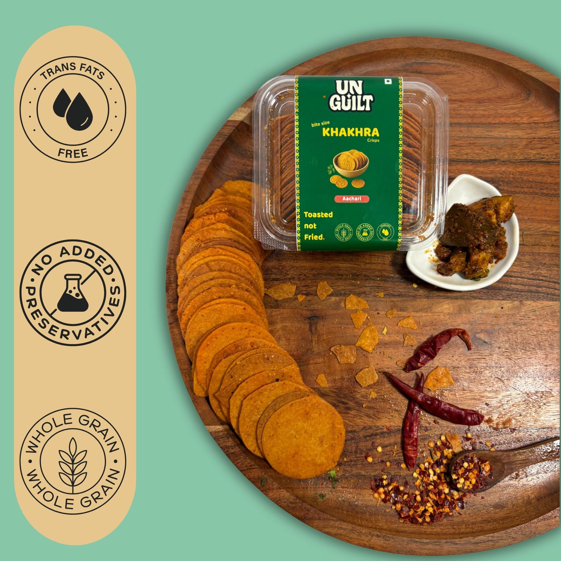 Achari Khakhra,200grams WHY Nutrition