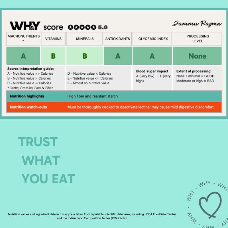 Jammu Rajma, 500g - WHY Nutrition