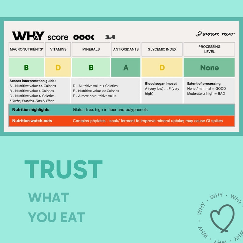 Jowar Atta, 500g WHY Nutrition