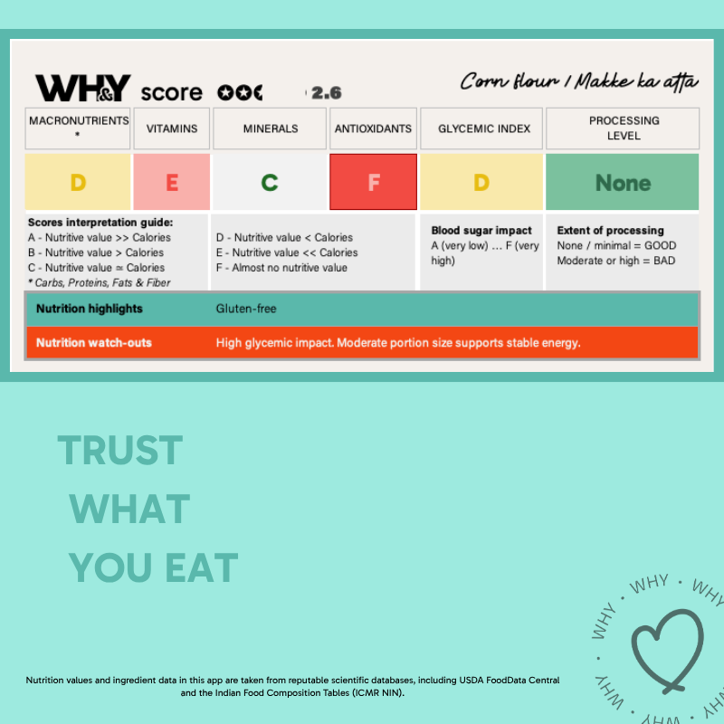 Makka Atta, 1Kg - WHY Nutrition