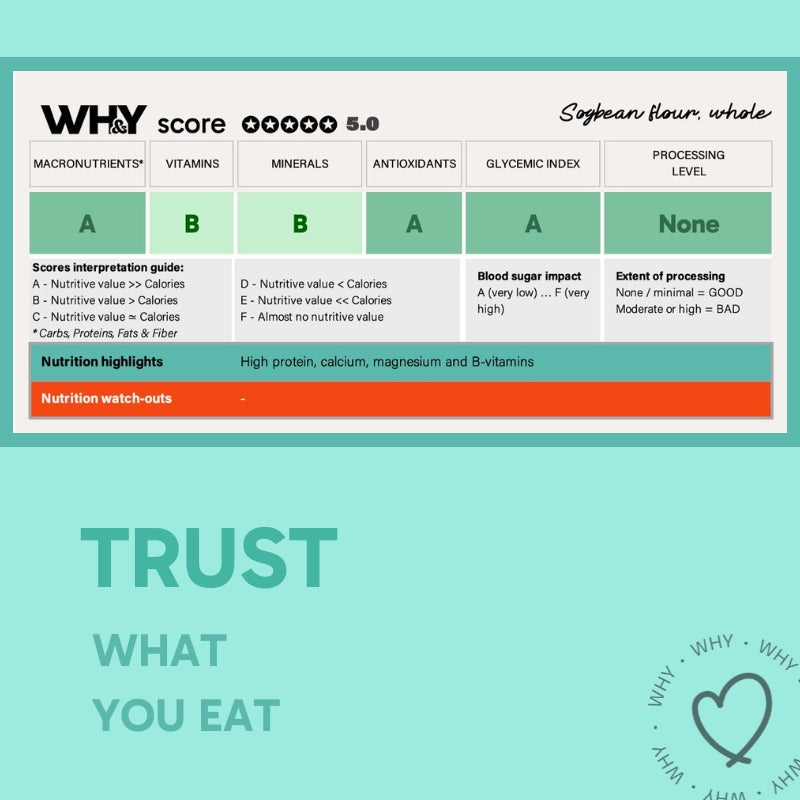 Soybean Atta, 500g WHY Nutrition