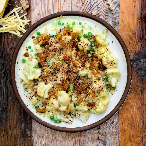 Cauli-Peas n Cheese