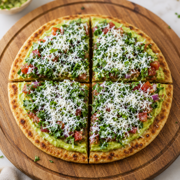 Avocado Paratha Pizza