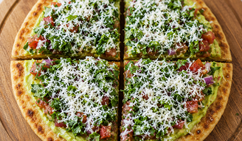 Avocado Paratha Pizza
