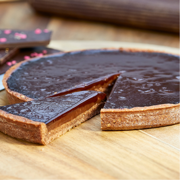 Chocolate Glazed Chocolate Tart