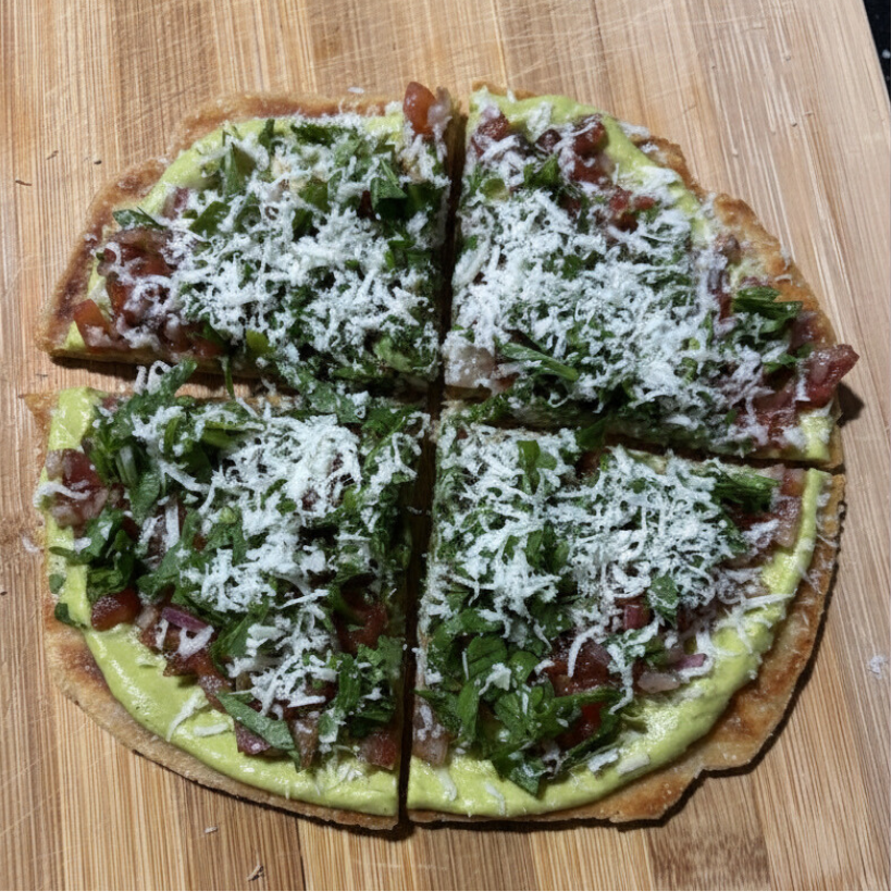 Avocado Paratha Pizza