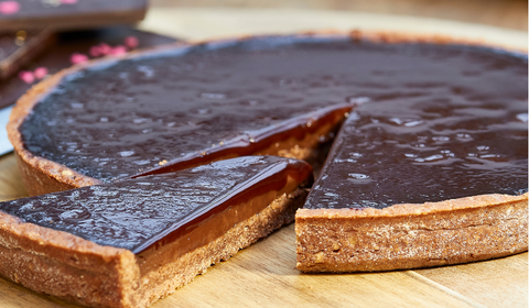 Chocolate Glazed Chocolate Tart