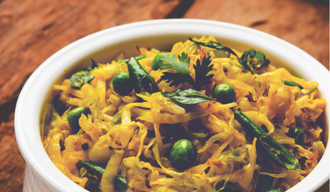 Cabbage Peas Sabzi