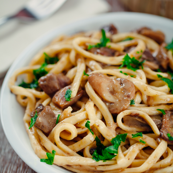 Creamy Tagliatelle with Mushrooms