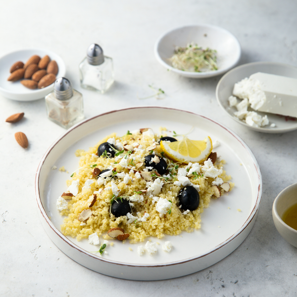Couscous, Roast Grape and Feta Salad