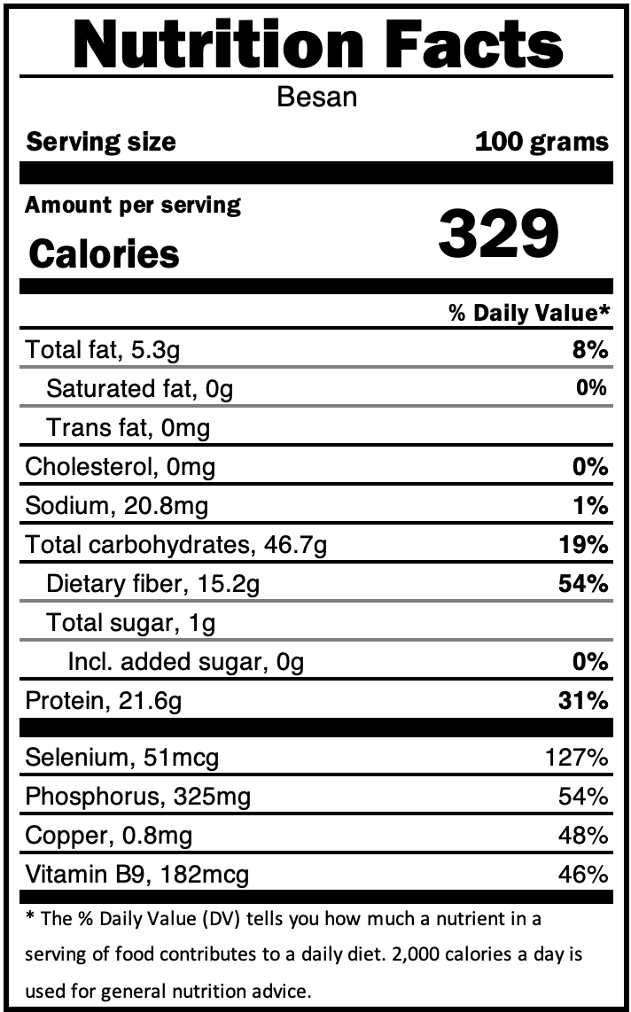 Besan, 500g (Medium Ground)