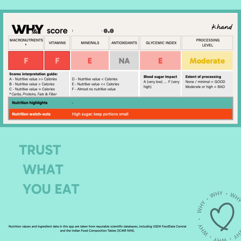 Khand, 1kg (Muscovado Sugar) - WHY Nutrition