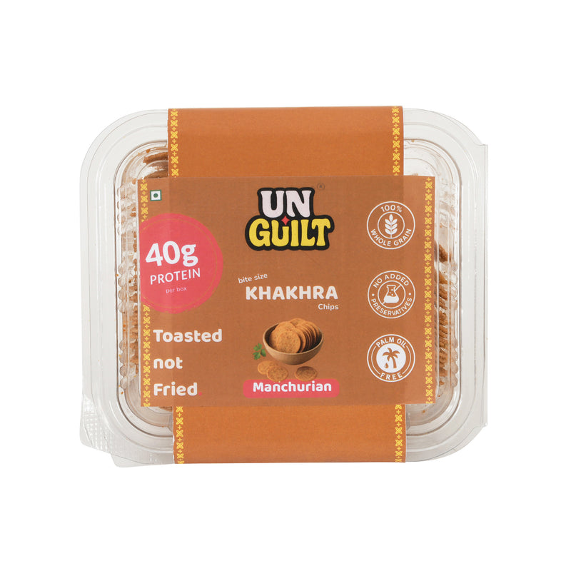 Manchurian Khakhra Mini Chips (180g) – 40g Protein – NOT Fried