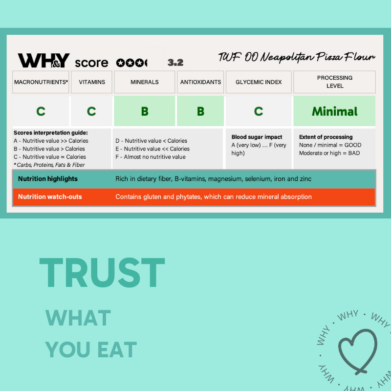 Pizza flour, 1kg (Neapolitan “00”) - WHY Nutrition