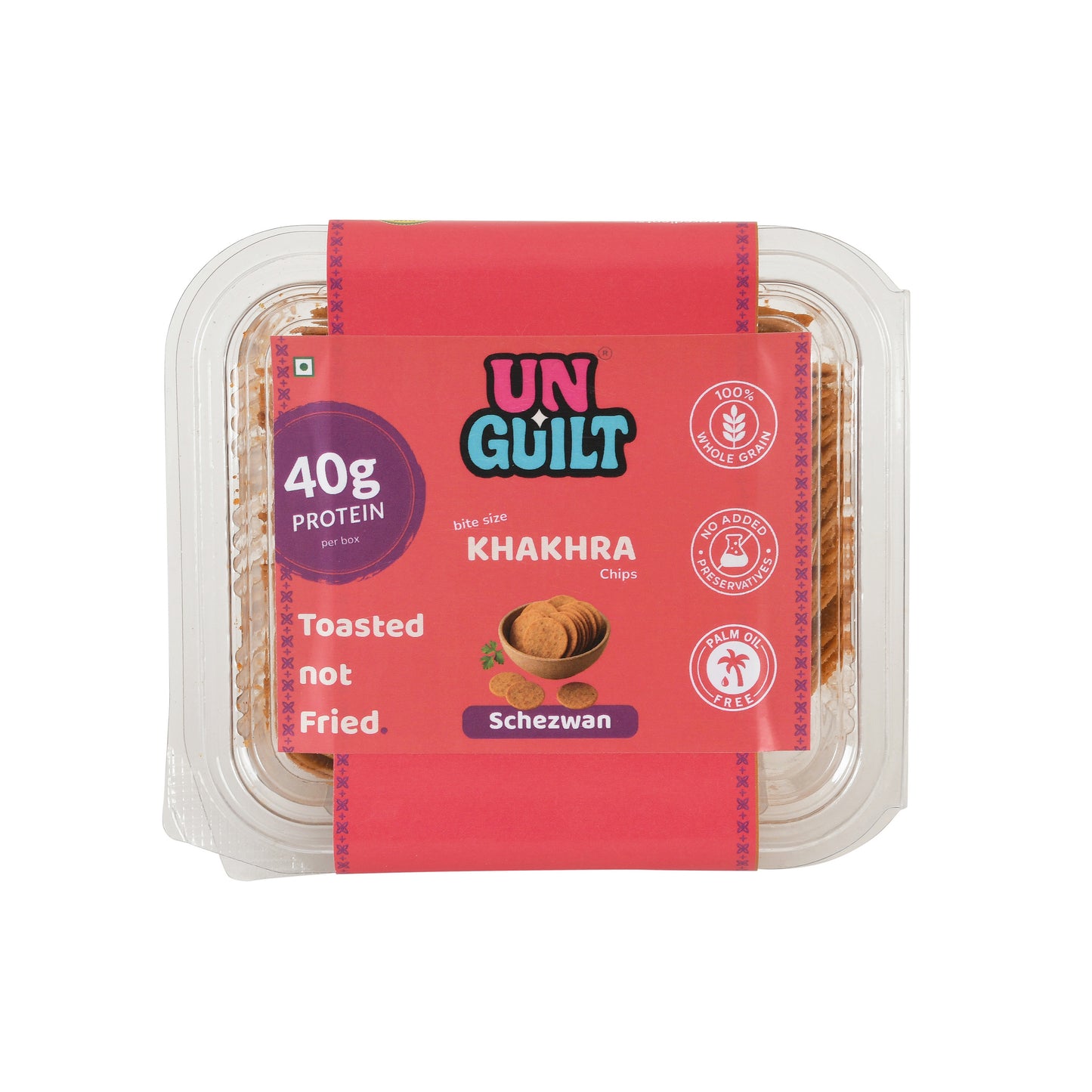 Schezwan Khakhra Mini Chips (180g) – 40g Protein – NOT Fried