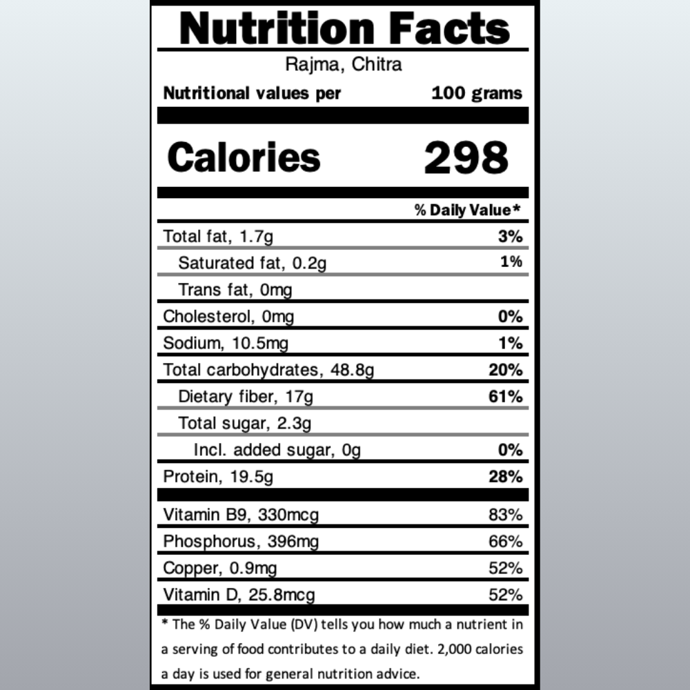 Chitra Rajma, 1Kg