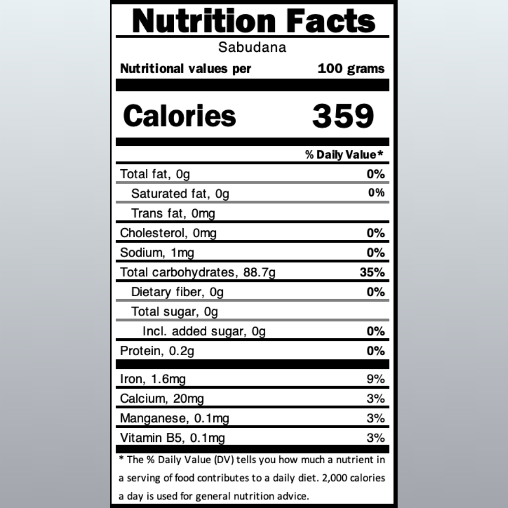 Sabudana (Tapioca), 500g