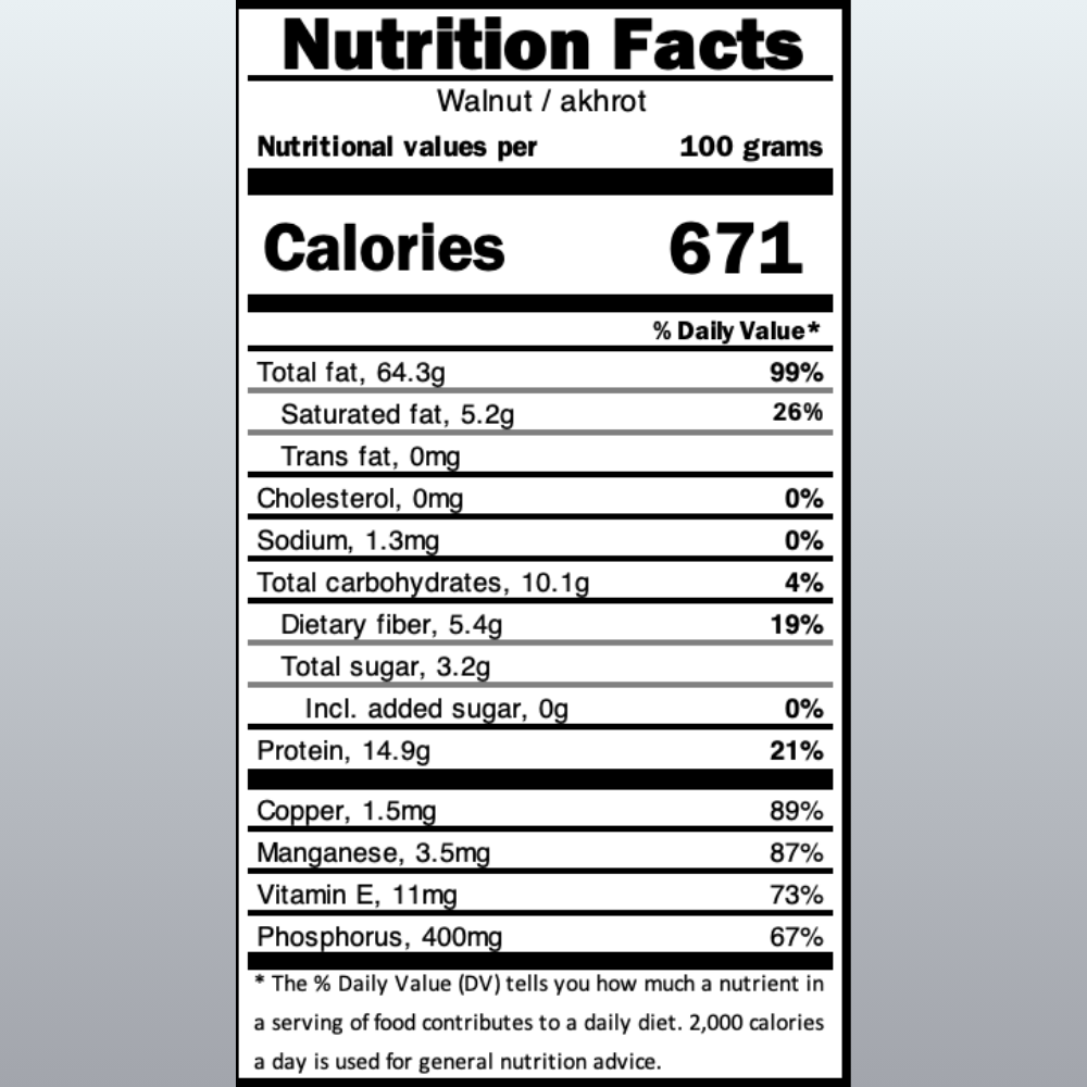 Walnut Kernels (Chile), 500g