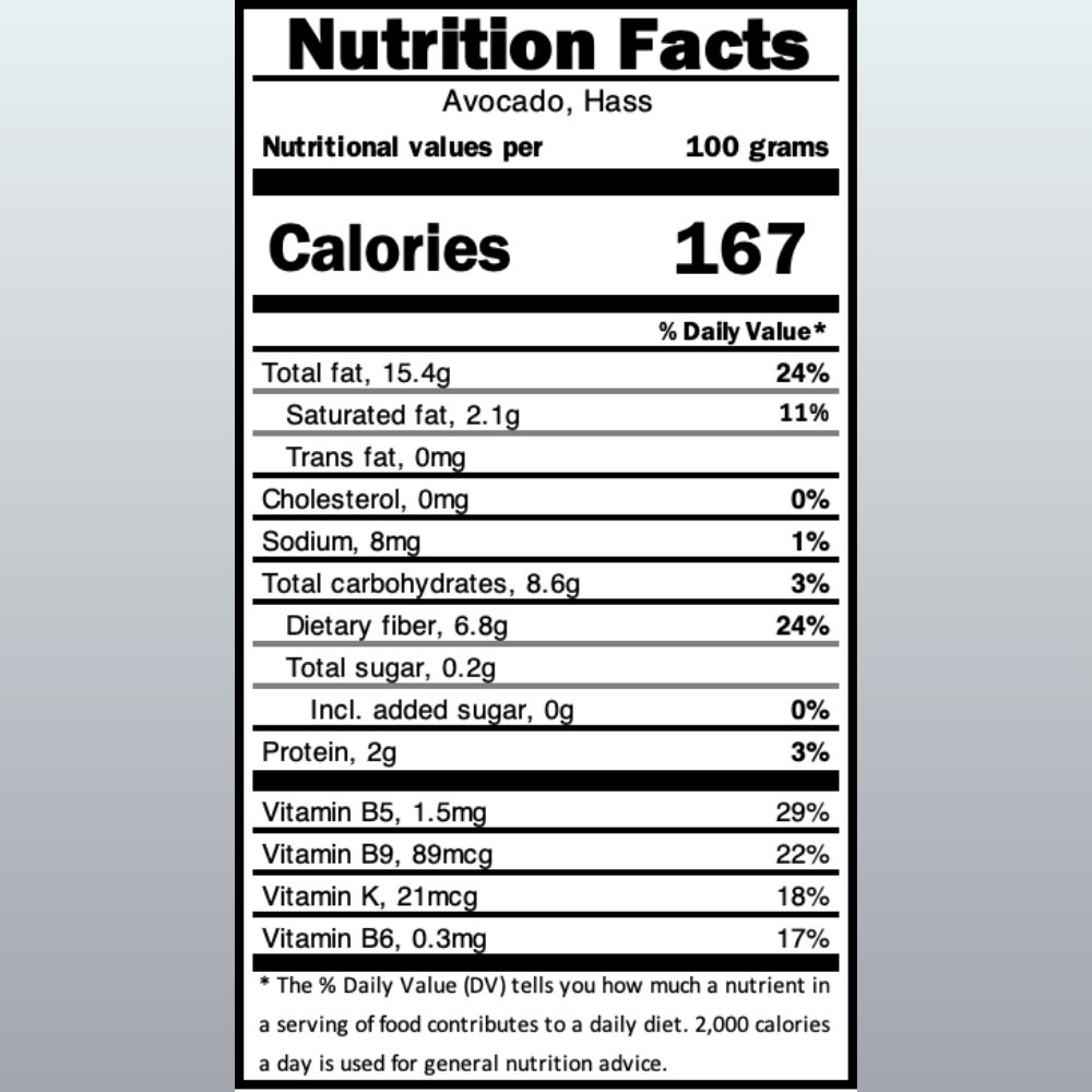 Avocado Hass (220-270g), 1pc
